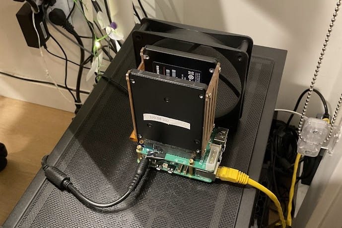 NAS machine using a Raspberry Pi 5.